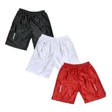 Kit 3 Shorts Bermuda Dry Fit Esportiva Treino Com Zíper no Bolso - preço promocional