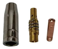 Kit Consumíveis Tocha Solda Mig Bico 0.8mm 3 Itens Completo