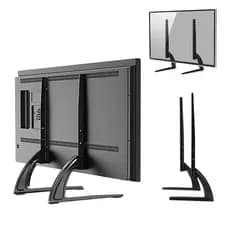 Suporte Pé Base Mesa Tv 36 42 43 50 55 65 75 Polegadas Led Lcd Curva Universal Plasma QLED OLED Preto