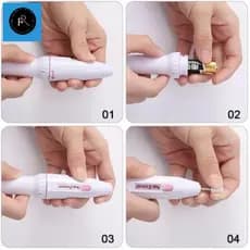 Lixa Unha Profissional Sem Fio KA-1951 Kapbom Lixa Unha Eletrica Manicure Profissional Sem Fio Pedicure