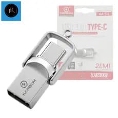 Pen Drive 4GB Dual Flash Drive USB 3.0 e Tipo-C OTG Kapbom KA-T-4