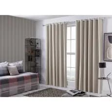 Cortina de Micropercal para Sala e Quarto, Tamanho 4,00 x 2,40, com Ilhós Cromado - CASA MOCHI