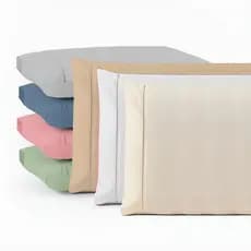 Kit 4 Fronhas Percal 100% Algodão com Ponto Palito - CASA MOCHI