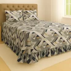 Colcha Cobre Leito Helena 3 Peças Tecido 400 Fios Varias Estampas Casal e Queen - CM