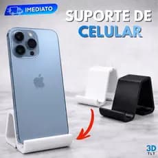 SUPORTE CELULAR Universal Duas Posições Vertical e Horizontal Suporte de Mesa ou Superfície Plana