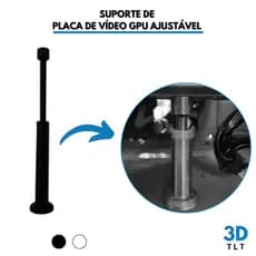 Suporte Para Placa de Vídeo GPU Com Altura Ajustável Vertical Universal