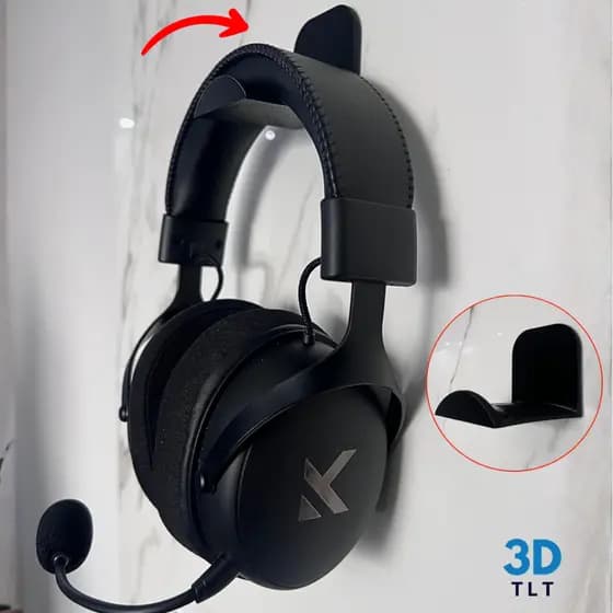 Suporte de Parede Fone Headset Headphone Gamer Fone de Ouvido Com Fita dupla Face