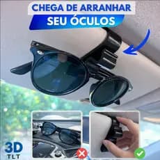 Suporte de Óculos para Carro Porta Óculos Compacto Veicular
