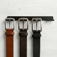 Suporte para Cinto com Gancho de Parede Cabide Organizador Minimalista de Cinto Masculino com Fita Dupla Face