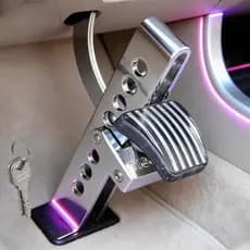 Acelerador Antirroubo para Veículo Universal Inoxidável /Cadeado de Bloqueio para Pedal de Freio