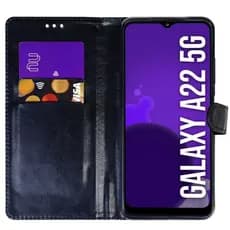 Capa Flip Carteira em Couro Sintético para Samsung Galaxy A22 5G – Proteção Completa