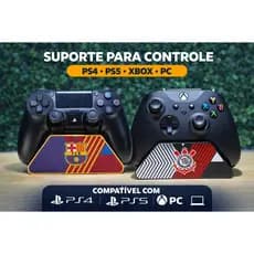 Suporte Base para Controle de Vídeo Game Universal PS4, Xbox e PC.