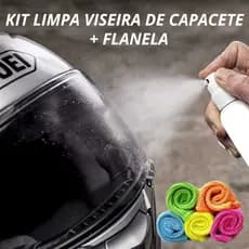 Limpa Viseira de Capacete Com Flanela Magica Pano Microfibra para Limpeza anti Respingos