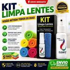 Limpa lentes + Flanela magica de limpeza de óculos de sol e óculos de grau telas celular Limpa tudo