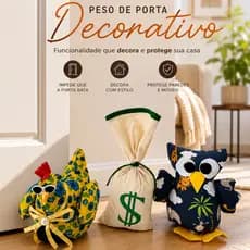Peso de Porta decorativo Aparador Peso Trava Porta Cunha Calço Divertido