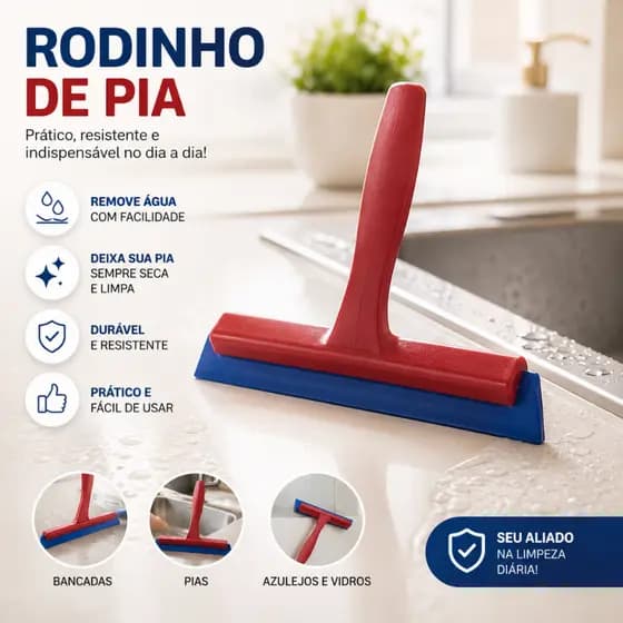 Rodo De Pia cozinha Rodo Seca Pia de Borracha Pequeno Silicone Bancada Suporte Rodinho Preto