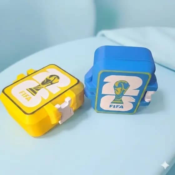 Maleta Organizadora De Figurinhas De Futebol Porta Cards Impressão 3d Premium Envio Rápido