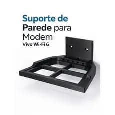 Suporte De Parede Para Modem Vivo Wi-Fi 6 Organizador Resistente Impressão 3d Premium Envio Rápido Agora