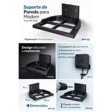 Suporte De Parede Modem Vivo Wi-Fi 6 Ventilação Otimizada Design Discreto 3d Profissional Qualidade Top