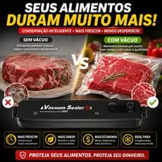 Seladora a Vácuo Alimentos 110v Máquina Seladora Hermética Compacta Doméstica