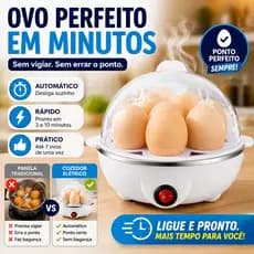 Cozedor de Ovos Elétrico 110V Automático 7 Ovos Egg Cooker Multifuncional Vapor Rápido