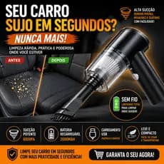 Aspirador Automotivo Portátil Potente Sem Fio Recarregável Mini Carro Premium Bivolt