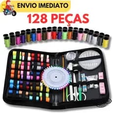 Conjunto De Ferramentas De Costura 128 Unidades Com 30 Carretéis Grandes