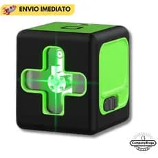 Mini Laser Recarregável 20 Metros Com 2 Linhas de Nivelamento Portátil com Bip Sonoro
