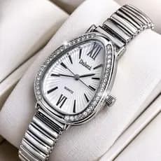 Relógio de Pulso Feminino Premium Pulseira Elástica Analógico Prata Dourado Rosé