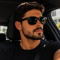 Óculos de Sol Masculino Clássico Quadradinho UV400 | Elegância Conforto e Proteção Premium