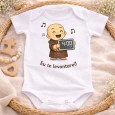 Body personalizado Frei Gilson | Body bebê personalizado| body  | Body para bebê Católico | Frei Gilson | São Miguel