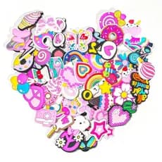 Kit 30 Pins Bottons Enfeite Para Crocs Babuches Sortidos