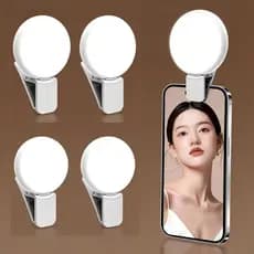 Anel Selfie Luz De Preenchimento Recarregável Bonito LED Ao Vivo Tirar Foto Flash Luzes Para Câmera Telefone