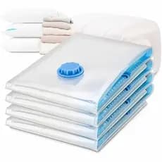 Kit Saco A Vácuo Grande Organizador Edredom Coberto Mala Roupa Viagem De Cama com Bomba Manual Tamanho Grande