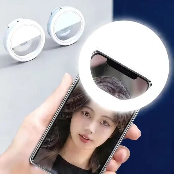 Anel Luminoso Para Celular Flash Selfie Mini Ring Light Clipe Anel Luz Pra Selfie Ring Light Flash Celular Universal