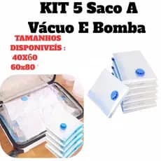 Kit Saco A Vácuo Grande Organizador Edredom Coberto Mala Roupa Viagem De Cama com Bomba Manual Tamanho Grande