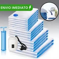 Kit Saco A Vácuo Grande Organizador Edredom Coberto Mala Roupa Viagem De Cama com Bomba Manual Tamanho Grande