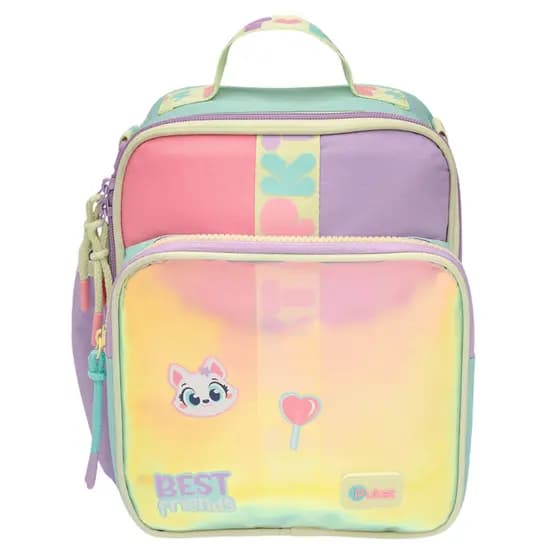 Lancheira térmica infantil com Gel Color Block Menina Escolar Passeio Original Puket
