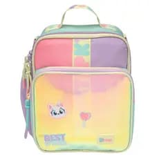 Lancheira térmica infantil com Gel Color Block Menina Escolar Passeio Original Puket