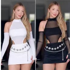 body de tule  karina, conjunto completo ,tendencia, moda balada, Festa ,moda gringa