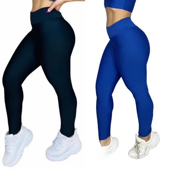 Calça Legging Feminina Kit com 2 Suplex Ideal Para seu Dia a Dia ou Seu Treinoou 1 Peça Individu