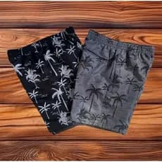KIT 2 BERMUDA MAURICINHO coqueiro MODA PRAIA SHORT TACTEL