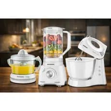 Kit cozinha mondial Liquificador batedeira e espremedor branco 127V