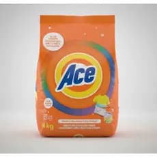 Lava Roupas em pó Ace roupas Brancas e Coloridas 4KG