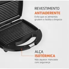 Sanduicheira Elétrica Mondial Fast Grill E Sandwich