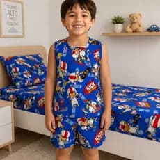 Pijama Regatinha infantil Masculino no Tecido Suede