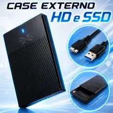 Case Externa USB 3.0 para HD e SSD 2,5 Polegadas SATA