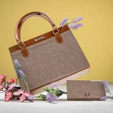Bolsa Feminina Tote Satchel Pasta De Ombro + Carteira Feminina