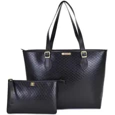 Bolsa Feminina Sacola Grande Shopper Casual de Ombro Espaçosa + Necessaire Feminina