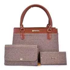 Bolsa Feminina Satchel Executiva Tote de Ombro + Bolsa Balada Festa Pequena + Carteira Feminina